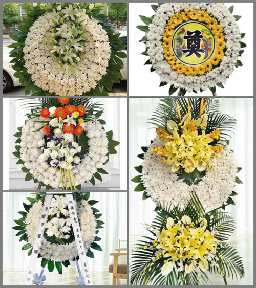 山西晋中灵石县马和乡大柏沟村花圈速递
